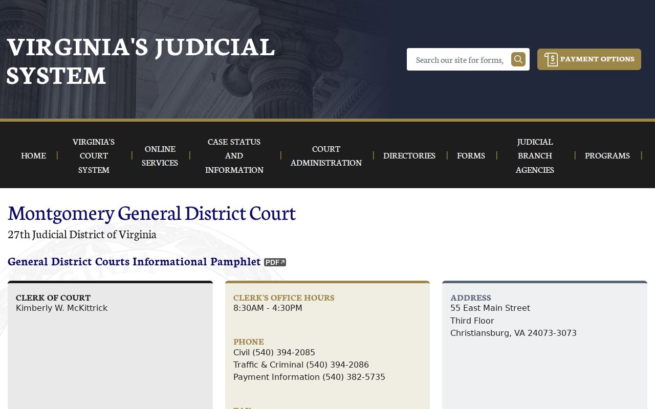 Montgomery County bench warrant resource: GDC clerk contact and bond hearing calendar
